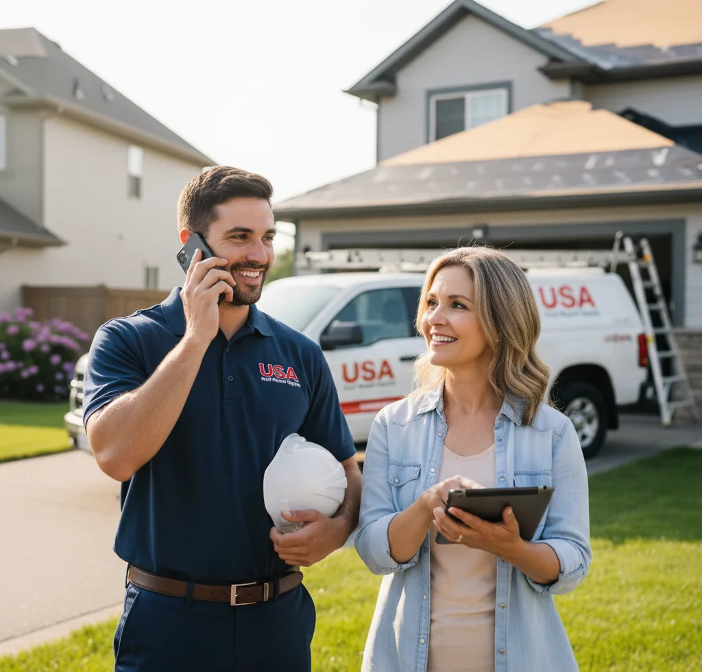 USA Roof Repair Experts customer support in Shenandoah